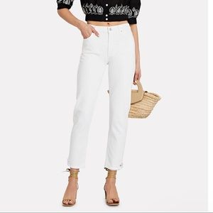 AGOLDE white Toni straight jean